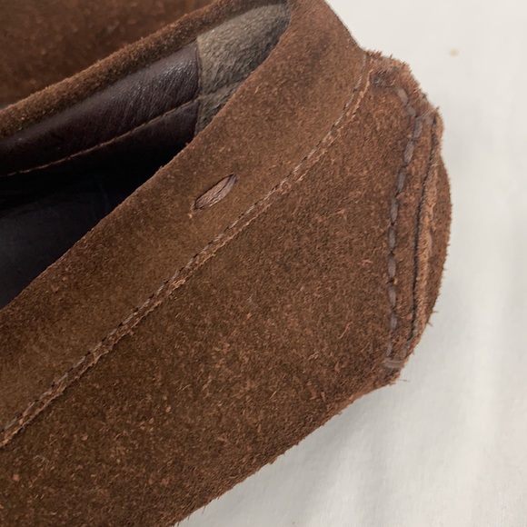 Prada Brown Suede Driving Loafers with Buckled Vamp Sz 40 or US Sz 9 - Picture 12 of 12